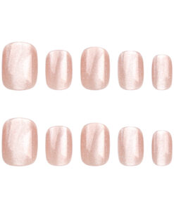 Nude Rosa Cat Eye Press On Nails